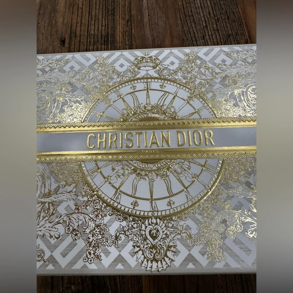 Dior White and Gold Embossed Decorative Box